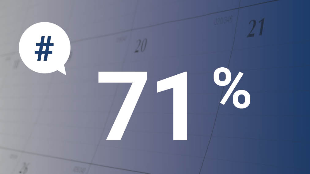 Le chiffre du mois : 71 %