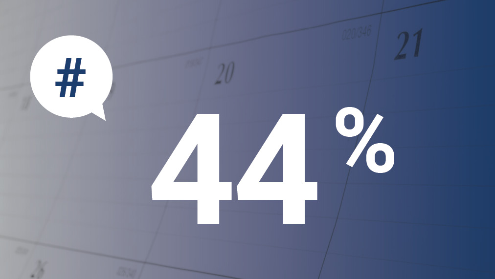 Le chiffre du mois : 44 %