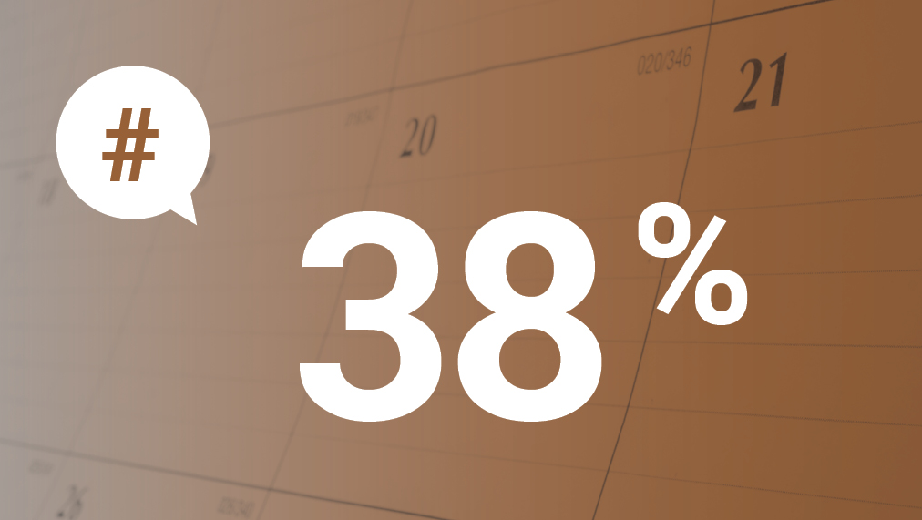 Le chiffre du mois : 38 %